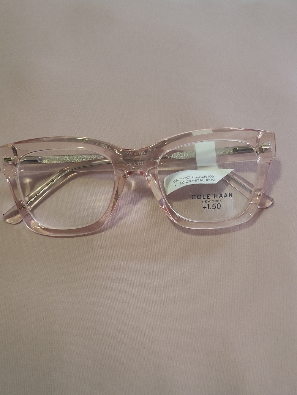 Cole Haan Crystal Pink Reading Glasses +1.50
